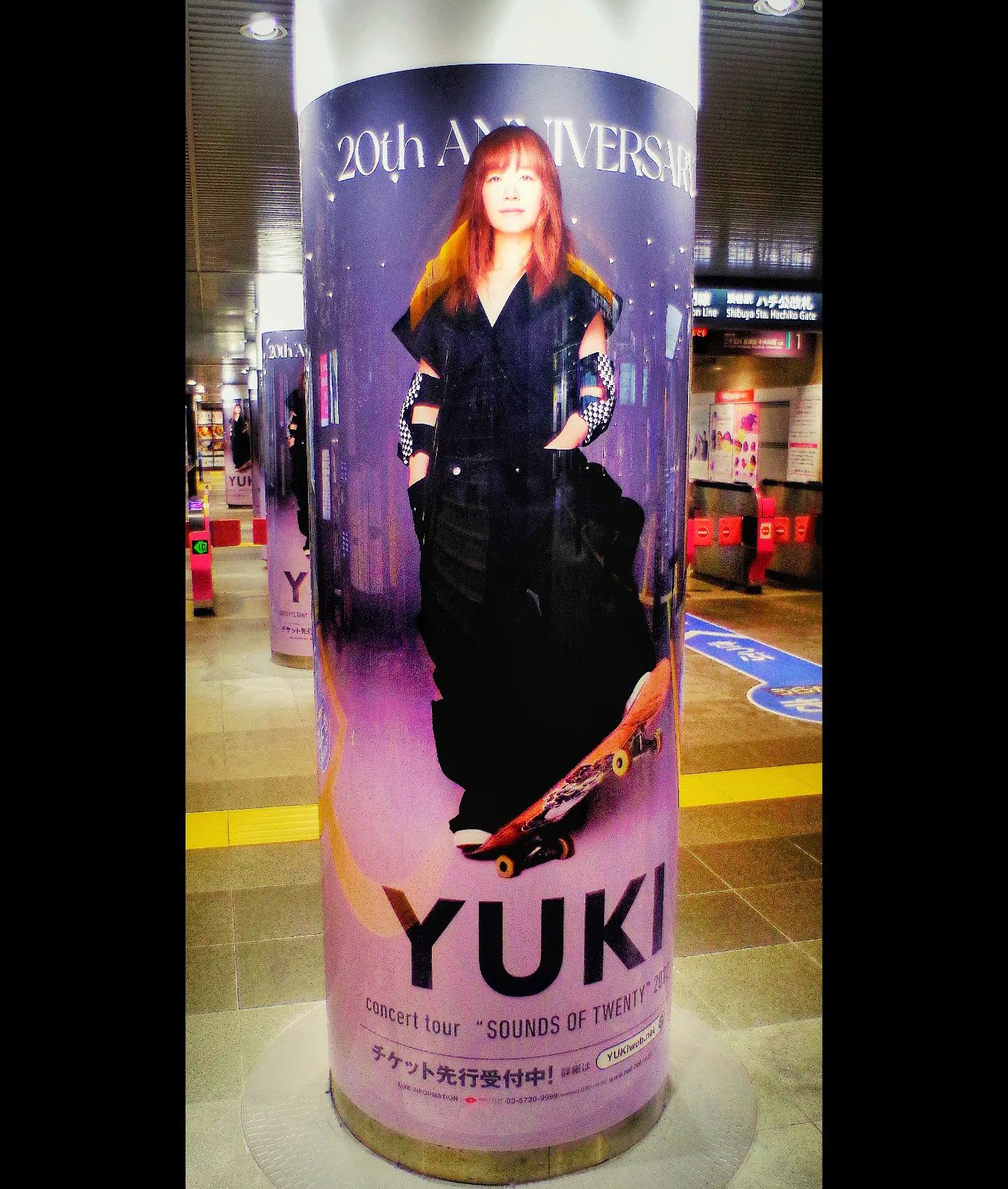 #yuki#20thanniversary tourYUKI concert tour “SOUNDS OF TWENTY” 2022#渋谷駅 #shibuyastation #広告
